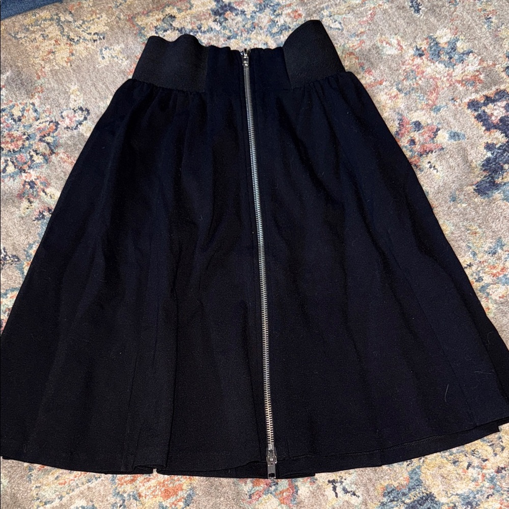 Nasty Gal Black A-Line Skirt with Zipper